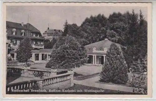 48883 Ak Radiumbad Brambach Kurhotel + Wettinquelle 1941