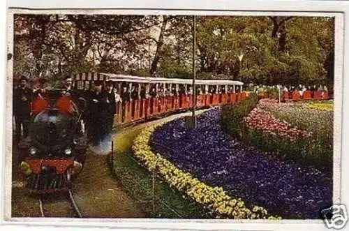 21735 Ak Reichsgartenschau Dresden Kleinbahn 1936