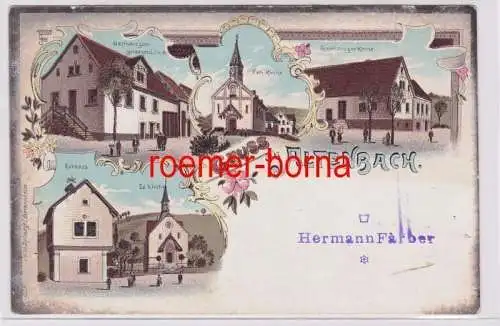 86189 Ak Lithographie Gruß aus Altenbach Gasthaus usw. um 1900