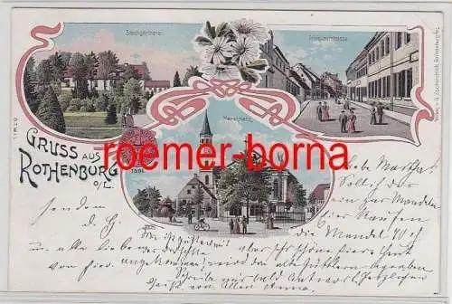 79272 Mehrbild Ak Gruss aus Rothenburg Oberlausitz Priebuserstrasse usw. 1901