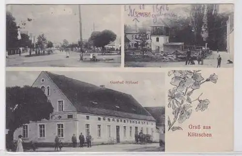 82484 Mehrbild Ak Gruß aus Klitzschen Gasthof Hähnel und Rittergut 1919