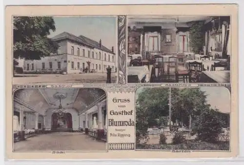 95364 Mehrbild Ak Gruß vom Gasthof Blumroda 1915