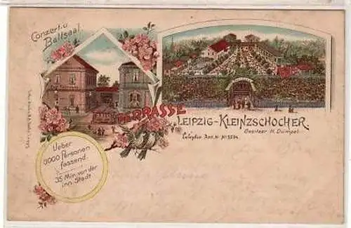 30/38 Ak Litho Leipzig-Kleinzschocher Concertsaal 1903