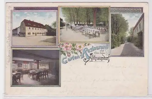 85956 Mehrbild Ak Abtnaundorf Garten Restaurant 1901