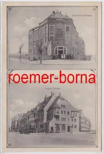 82085 Mehrbild Ak Engelsdorf Ernst Guhr Straße und Lange Straße 1914