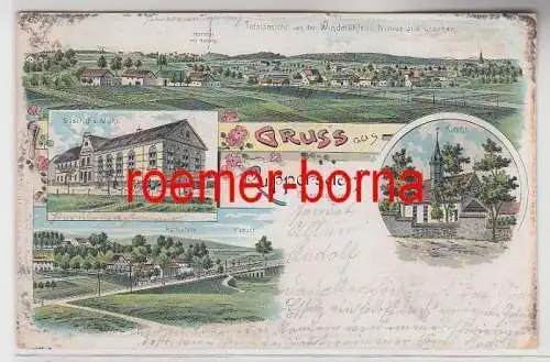 73666 Ak Lithographie Gruß aus Ruppersdorf Oberlausitz 1905