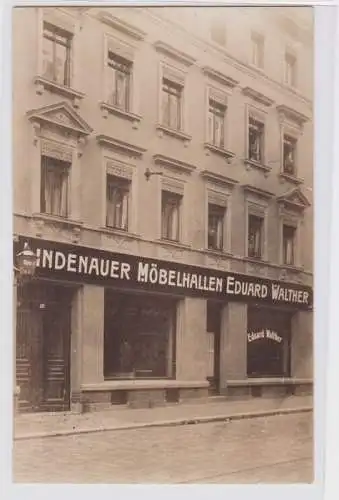 87798 Foto Ak Leipzig Lindenauer Möbelhallen Eduard Walther um 1920