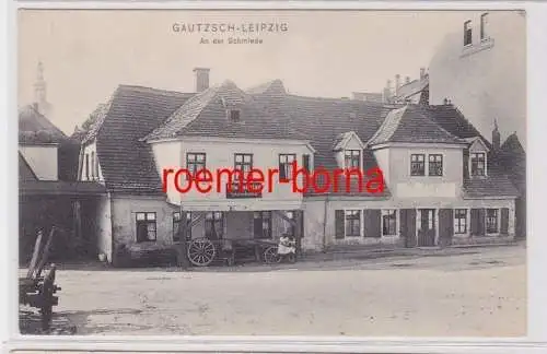 85691 Gruß aus Gautzsch Leipzig an der Schmiede um 1910