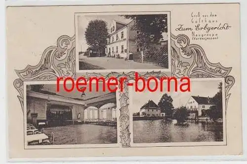 83024 Mehrbild Ak Gruß aus dem Gasthaus Zum Erbgericht Neugraupa 1931