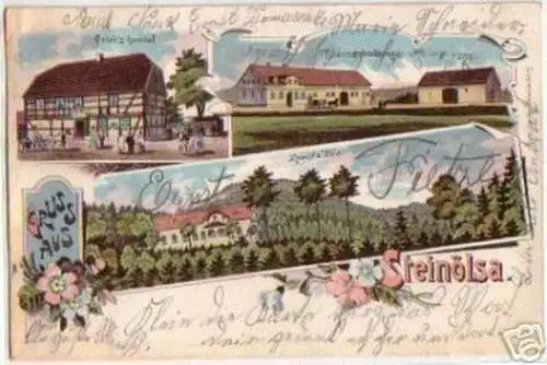 10526 Ak Lithographie Gruss aus Steinölsa 1900