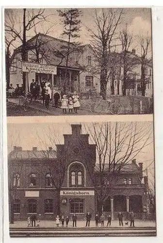 60976 Mehrbild Ak Königsborn Restaurant Waldfrieden und Bahnhof 1912