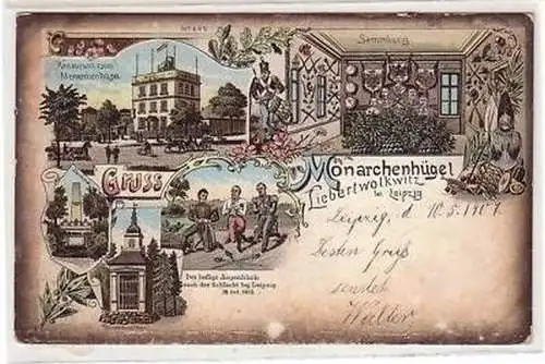 30/123 AkRestaurant Monarchenhügel Liebertwolkwitz 1906