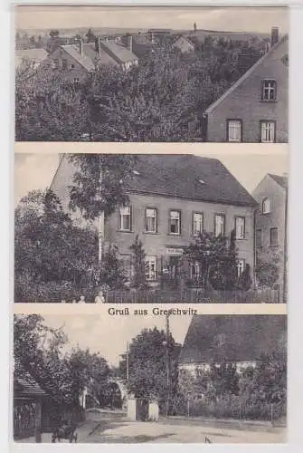 94207 Mehrbild Ak Gruß aus Greschwitz Ortsansichten mit Bäckerei um 1910