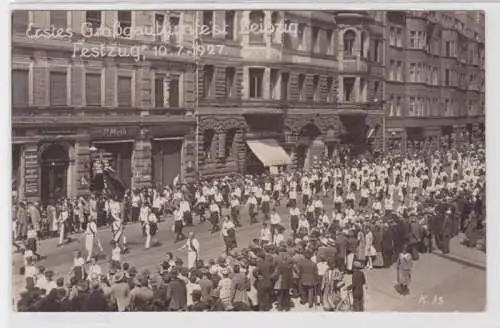 98231 Foto Ak Ertses Großgauturnfest Leipzig Festzug 10.7.1927