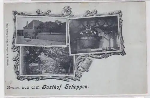 92683 Mehrbild Ak Gruß aus dem Gasthof Scheppen um 1900