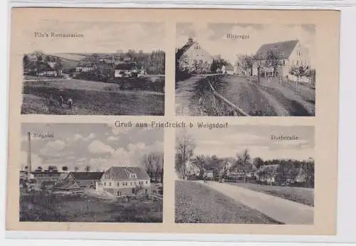 92811 Mehrbild Ak Gruß aus Friedreich bei Weigsdorf Rittergut usw. 1922