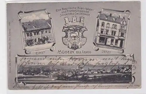 92677 Mehrbild Ak Mügeln Bier- und Weinstube 1911