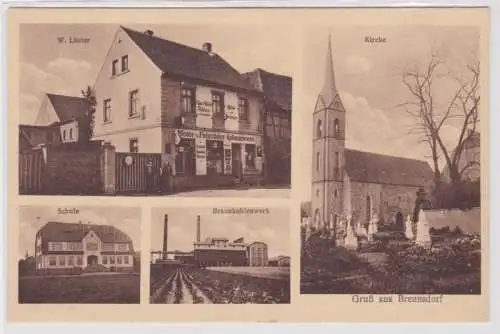 95570 Mehrbild Ak Gruß aus Breunsdorf Braunkohlenwerk, Schule usw. um 1930