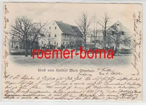 79849 Ak Gruß vom Gasthof Mark Ottenhain 1904