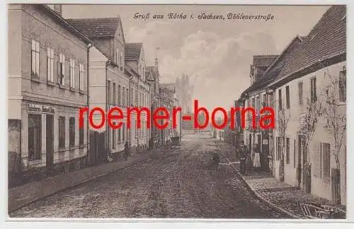 79264 Ak Gruß aus Rötha i. Sachsen Böhlenerstraße um 1910