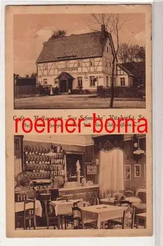 79817 Mehrbild Ak Rüsdorf i. Sa. Café u. Restaurant 'Zur Schmiede' 1917