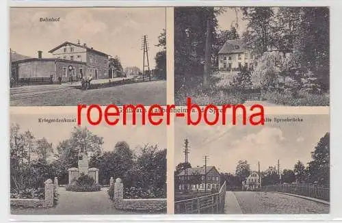 77892 Mehrbild Ak Gruß aus Taubenheim a.d. Spree Bahnhof, Schloß usw. 1928