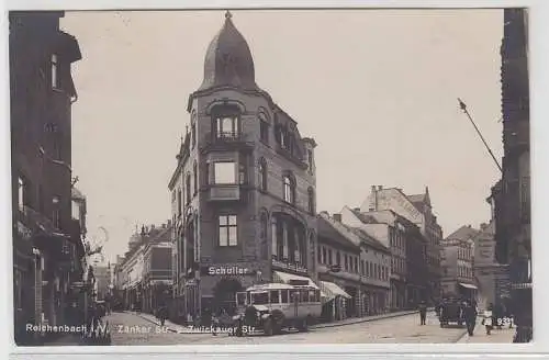 69031 Ak Reichenbach im Vogtland Zänker Strasse und Zwickauer Strasse 1930