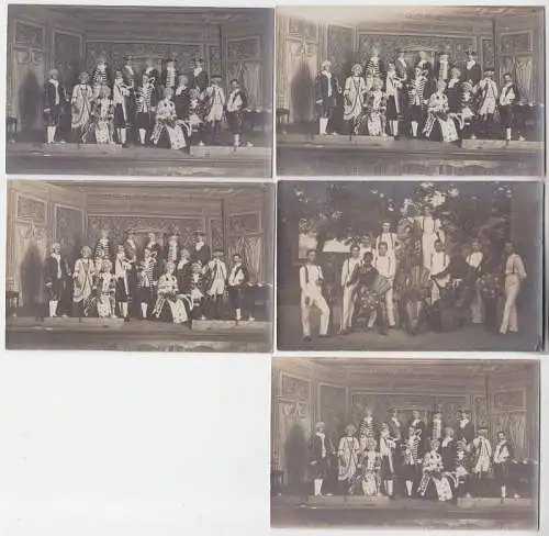 69152/5 Foto Ak Grimma Kostümfest oder Fasching um 1920