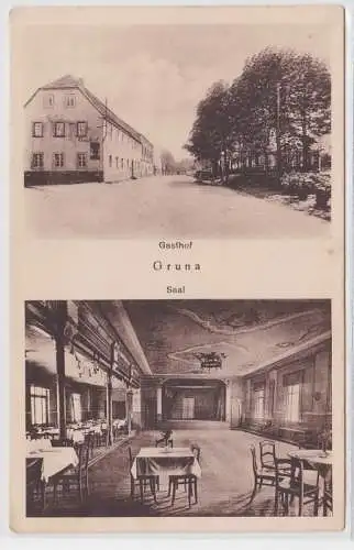 69173 Mehrbild Ak Gruna Gasthof und Saal um 1920