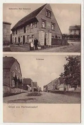 59695 Mehrbild Ak Gruß aus Hartmannsdorf bei Borna 1912