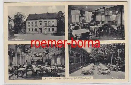 53129 Mehrbild Ak Schlunzig bei Ziwckau Gasthaus 'Klatschschänke' 1935