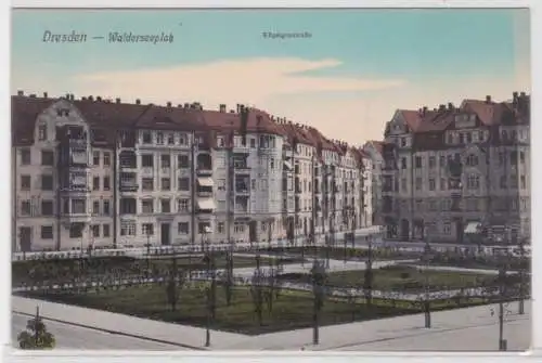 36980 Ak Dresden Walderseeplatz Kügelgenstrasse um 1930