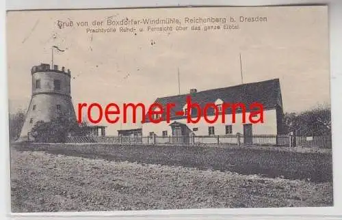 39745 Ak Gruß von der Boxdorfer Windmühle Reichenberg bei Dresden 1916