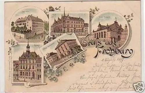 31445 Ak Lithografie Gruss aus Frohburg 1897