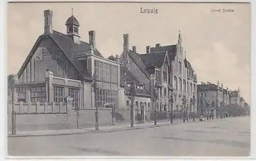 1/55 Ak Leipzig Linné Strasse um 1906