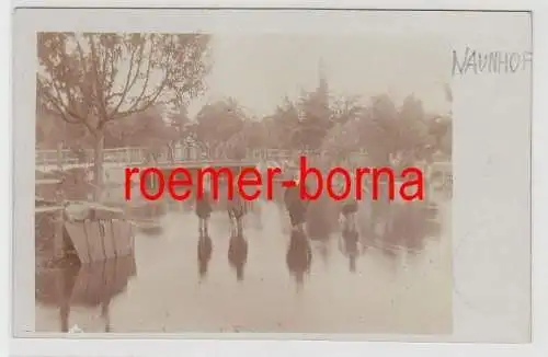 72228 Foto Ak Naunhof Hochwasser 1902