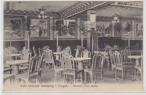 70378 Ak Annaberg im Erzgebirge Café Oriental 1911