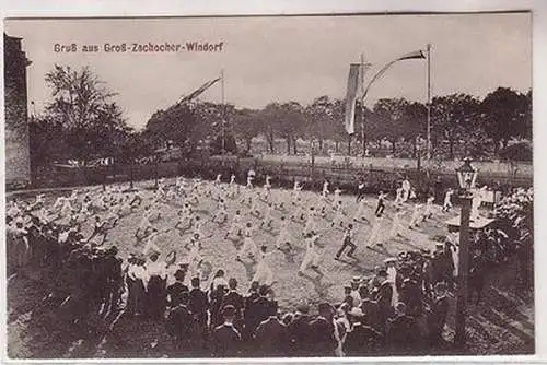 66024 Ak Gruß aus Groß-Zschocher Windorf Sportplatz des ATSV um 1910