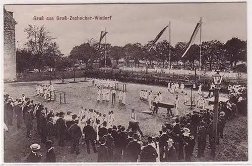 67344 Ak Gruß aus Groß-Zschocher Windorf Sportplatz des ATSV um 1910