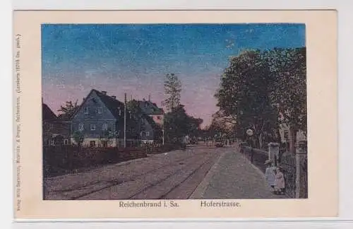 77747 Ak Lunakarte Ak Reichenbrand in Sachsen Hoferstrasse um 1910