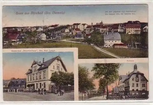 60464 Mehrbild Ak Gruß aus Mittelbach Bezirk Chemnitz 1921