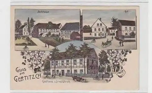 37113 Ak Gruß aus Gertitzch Gasthaus usw. um 1910