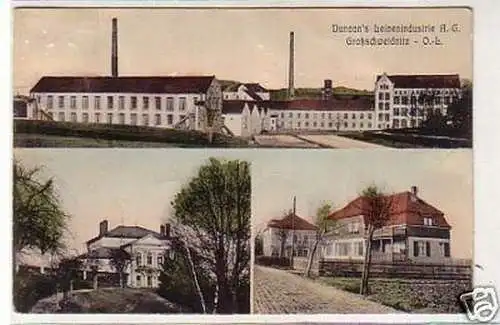 32371 Mehrbild Ak Großschweidnitz Leinenindustrie 1913