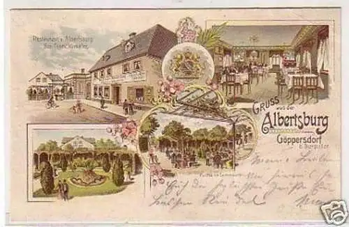 26757 Ak Lithographie Gruß aus Göppersdorf 1903