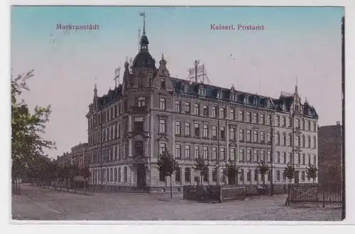 92022 Ak Markranstädt kaiserliches Postamt 1913