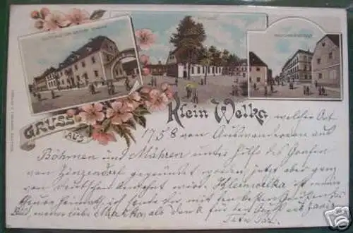 Schöne Ak Gruss aus Klein Welka Gasthof um 1900