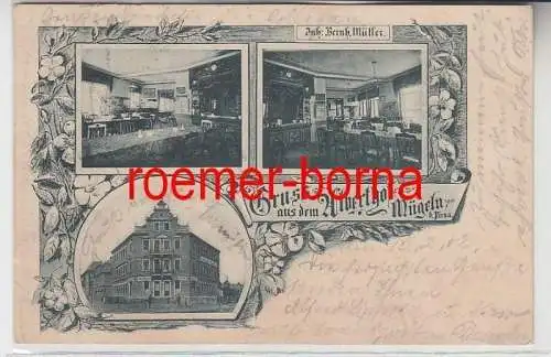 82936 Mehrbild Ak Gruss aus dem Alberthof Mügeln b. Pirna 1902