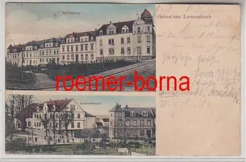 80276 Mehrbild Ak Gruß aus Lommatzsch Reichsplatz und Schützenhaus 1911