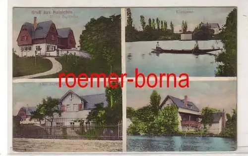 80517 Mehrbild Ak Gruß aus Hainichen altes und neues Jagdheim, Königsee usw.1913