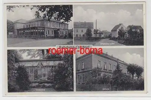 72117 Mehrbild Ak Radeberg-Lotzdorf Riemers Gasthof, Ehrenmal, Schule 1935